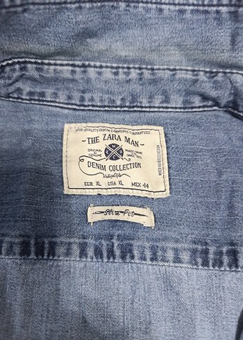 Zara erkek kot gömlek - Görsel 4