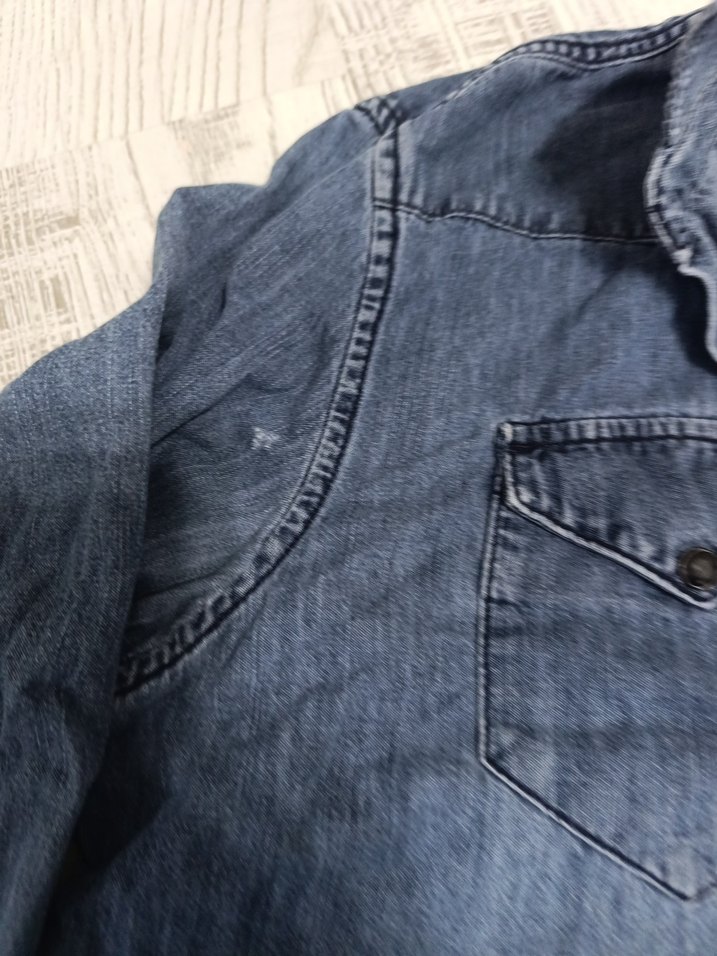 Zara erkek kot gömlek - Görsel 3