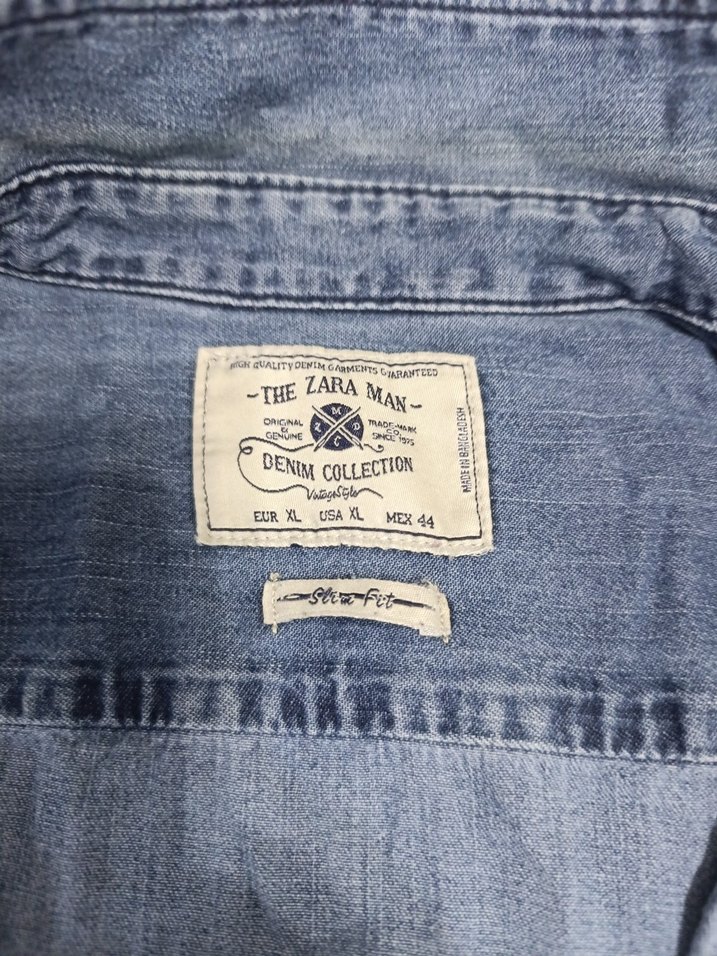 Zara erkek kot gömlek - Görsel 4