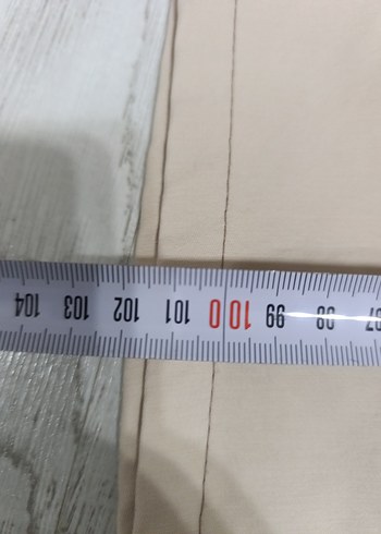 Bej erkek Keten Rahat Kesim Pantolon - Görsel 5