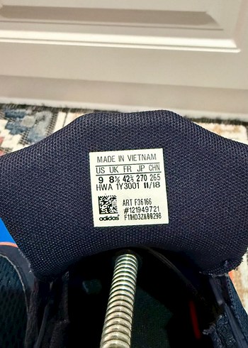 Lacivert Turuncu Elastik Bağcıklı Erkek Spor Ayakkabı - Görsel 6