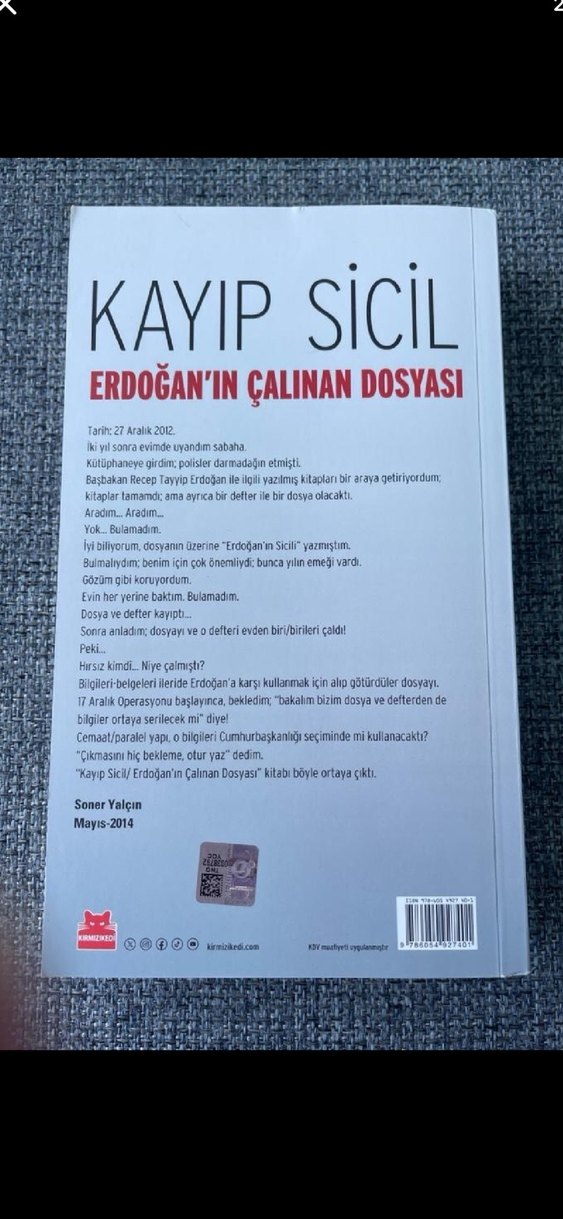 Soner Yalçın - Kayıp Sicil Erdoğan'ın Çalınan Dosyası - Görsel 2