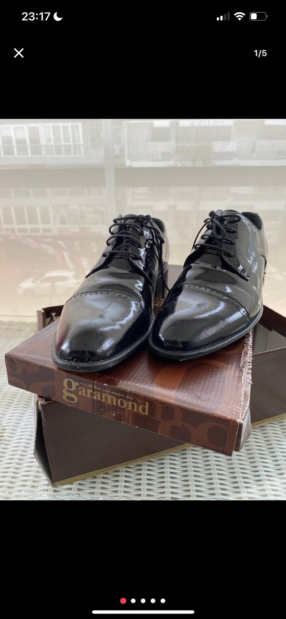 Siyah Deri Klasik Erkek Ayakkabısı - Görsel 5