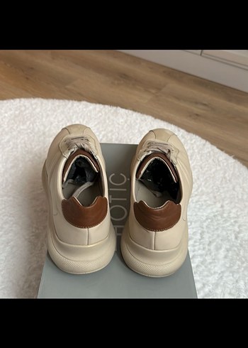 Bej Süet Platform Topuklu Erkek Spor Ayakkabı - Görsel 2