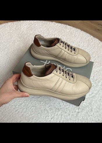 Bej Süet Platform Topuklu Erkek Spor Ayakkabı - Görsel 6