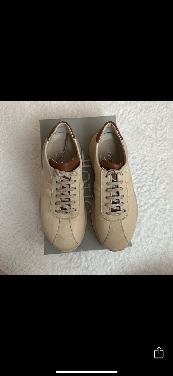 Bej Süet Platform Topuklu Erkek Spor Ayakkabı - Görsel 4