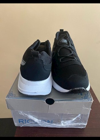 Siyah Gri Bağcıklı Erkek Spor Ayakkabı - Görsel 7