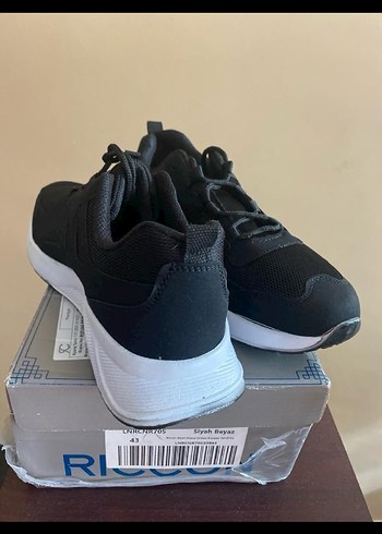 Siyah Gri Bağcıklı Erkek Spor Ayakkabı - Görsel 6