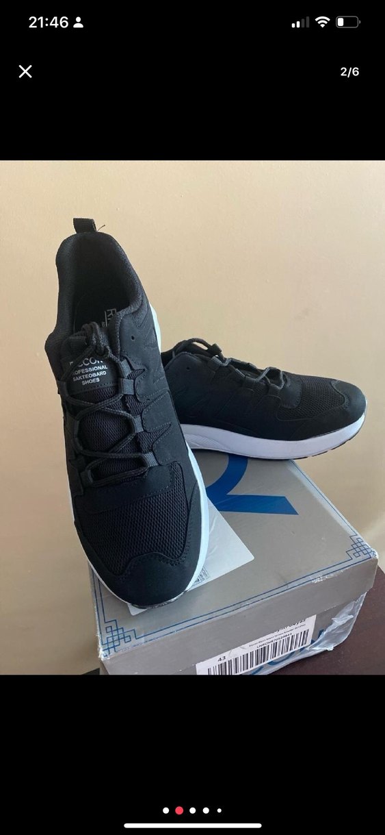 Siyah Gri Bağcıklı Erkek Spor Ayakkabı - Görsel 3