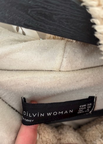 Dilvin Kadın Kahverengi Peluş Midi Ceket