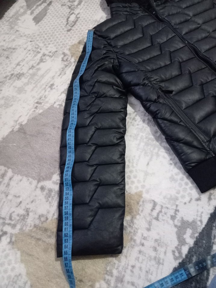 Siyah Fermuarlı Erkek Streetwear Mont - Görsel 4