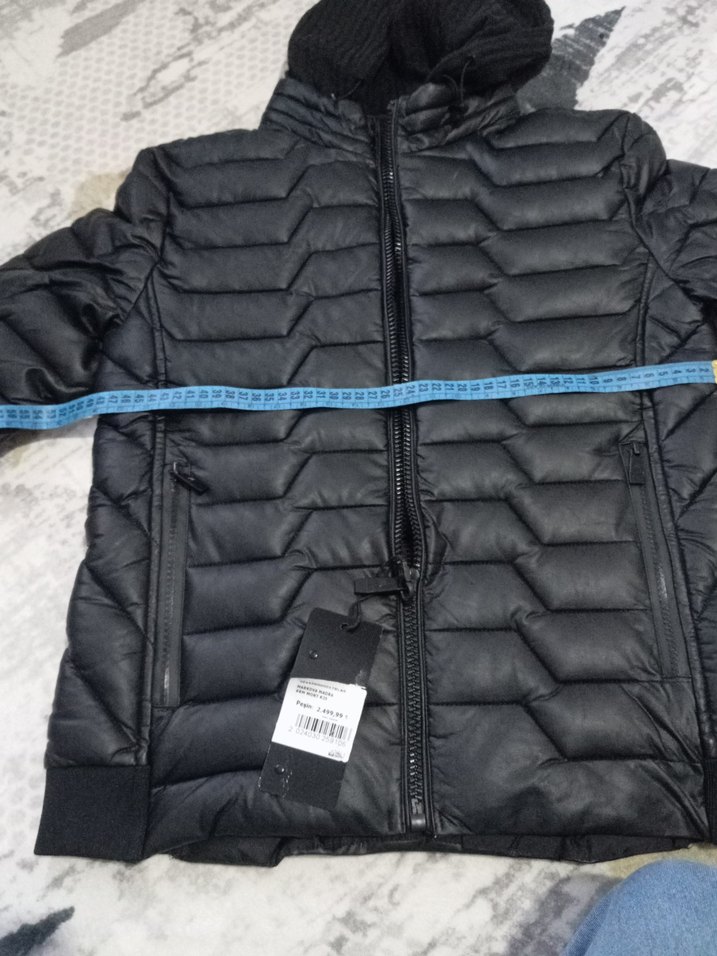 Siyah Fermuarlı Erkek Streetwear Mont - Görsel 2