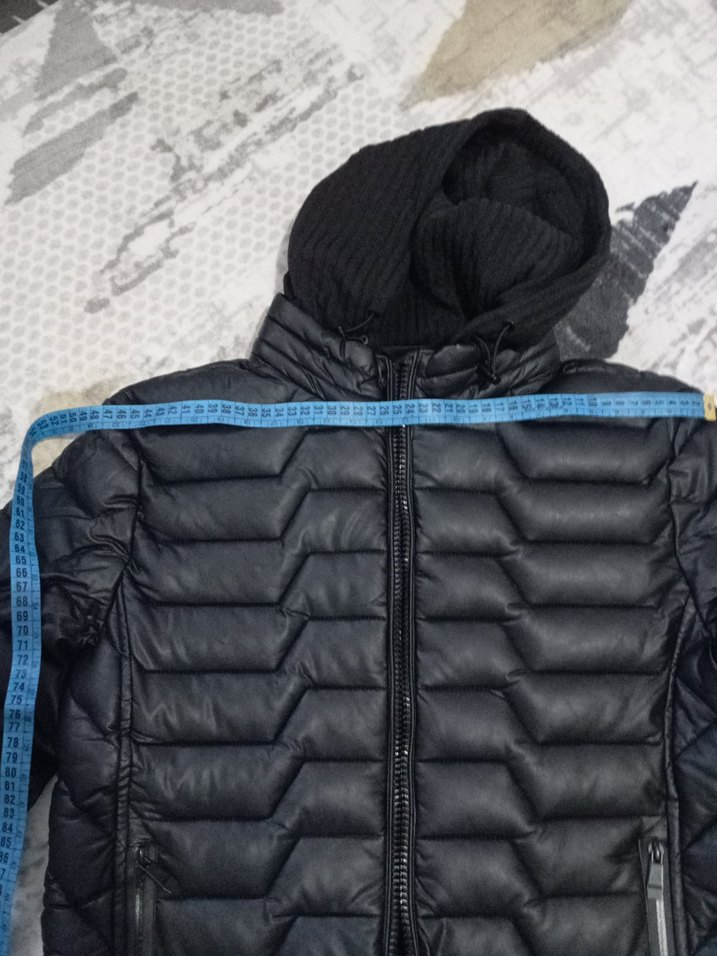 Siyah Fermuarlı Erkek Streetwear Mont - Görsel 3