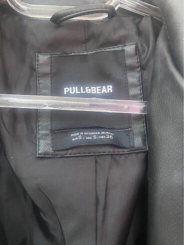 xs Beden Pull bear biker deri ceket siyah