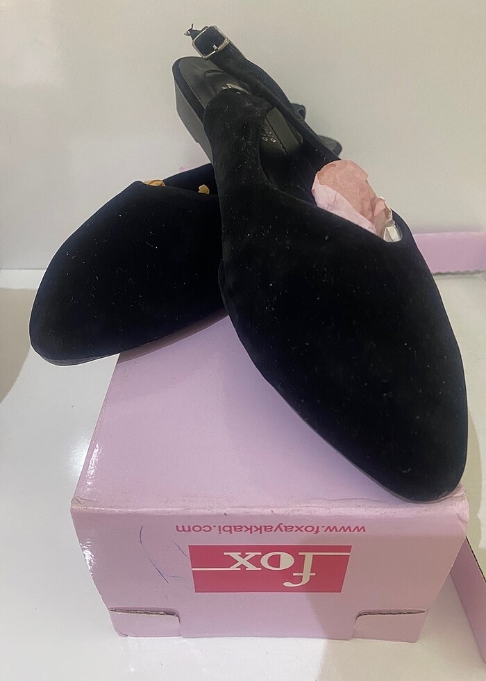 Kadın süet babet siyah - Görsel 2