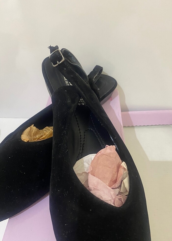 Kadın süet babet siyah - Görsel 3