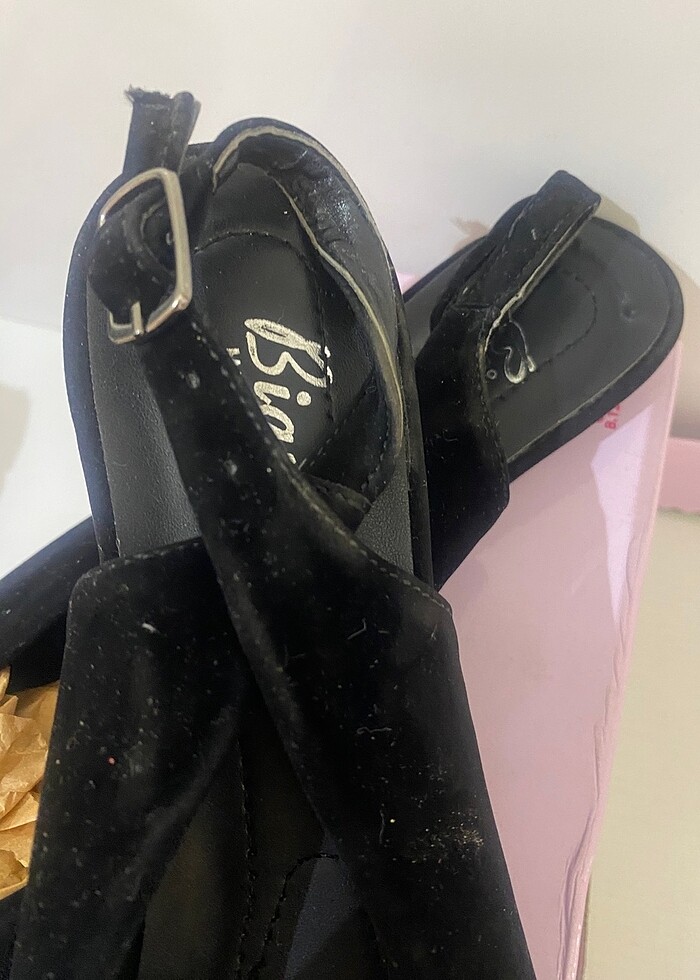 Kadın süet babet siyah - Görsel 4