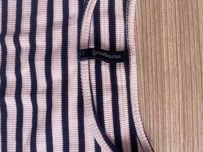 s Beden Stradivarius çizgili kazak crop