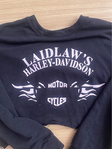 H&M Harley davidson crop antrasit