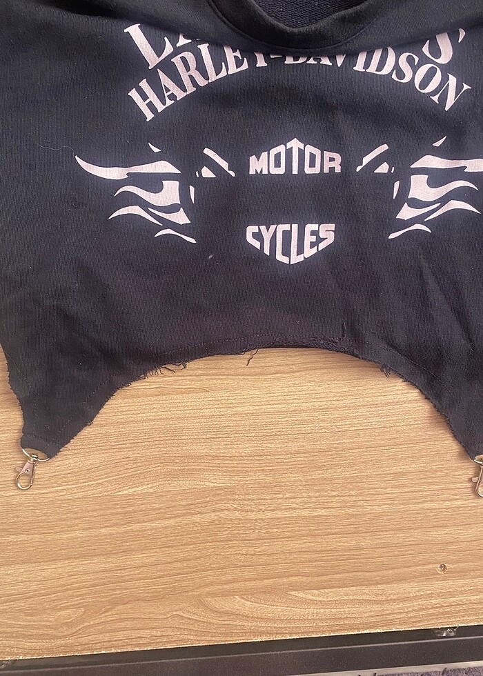 Harley davidson crop antrasit - Görsel 4