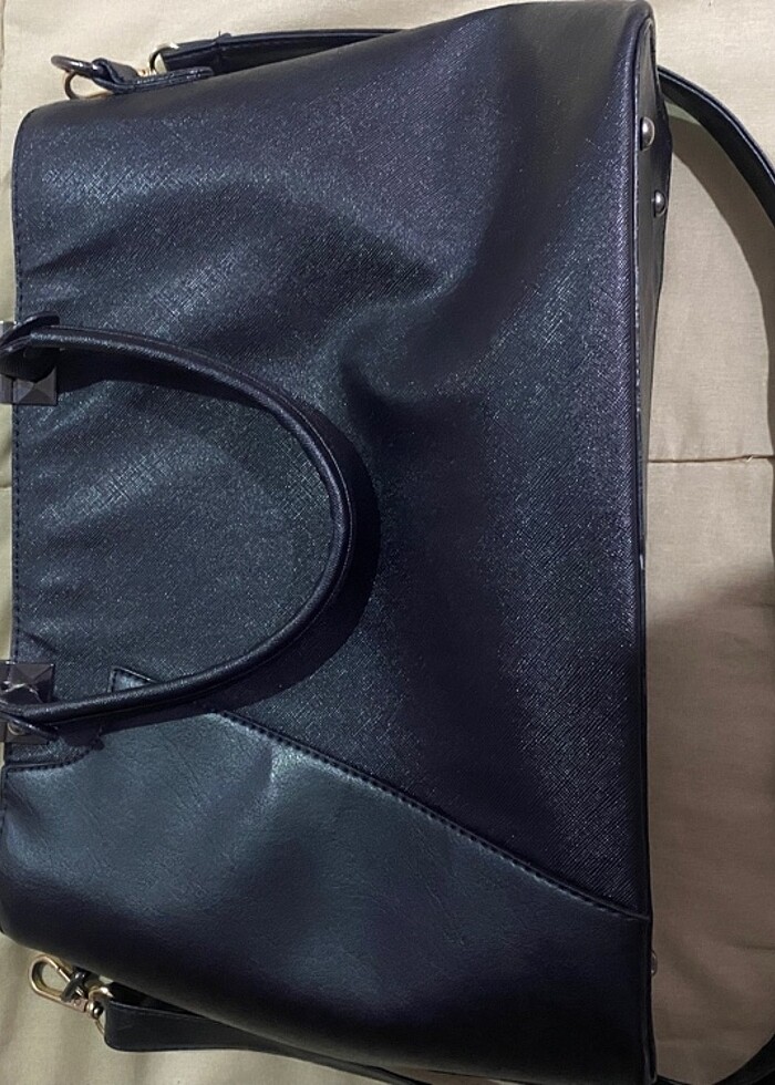 Kadın siyah çanta deri - Görsel 3