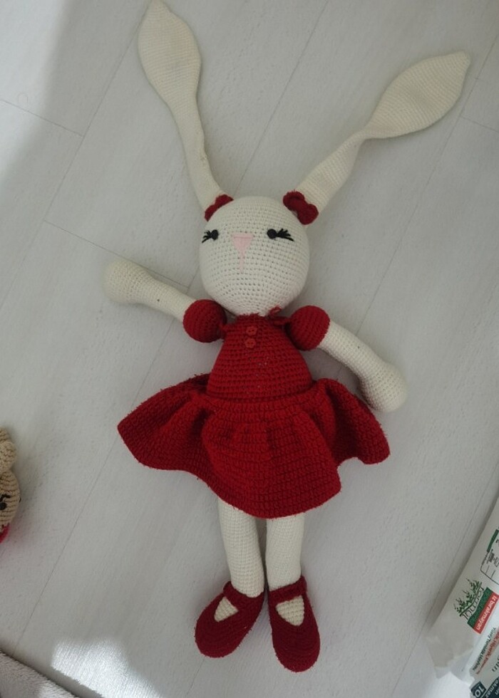 Amugurumi tavşan örgü oyuncak  - Görsel 3