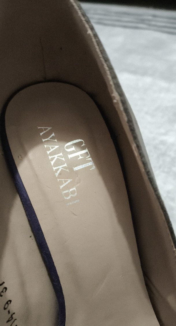 Mor krem Süet Platform Topuklu Kadın ayakkabı - Görsel 5