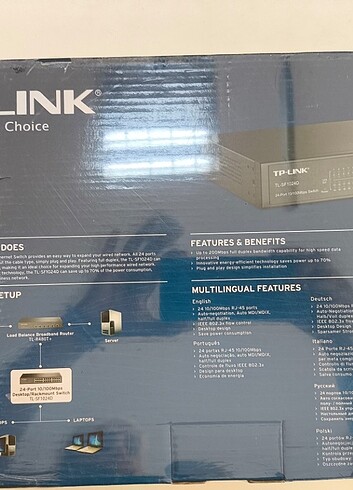 TP LİNK 24 PORT SF1024D