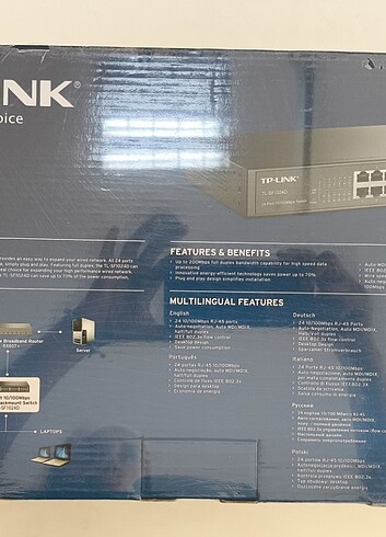  Beden TP LİNK 24 PORT SF1024D