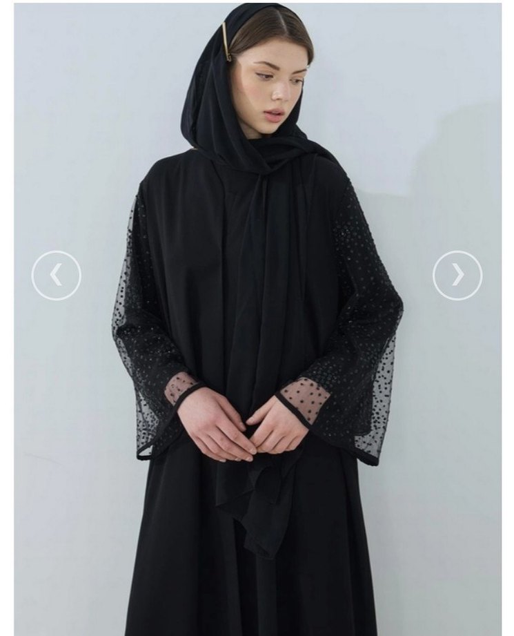 Siyah Uzun Abaya - Görsel 2