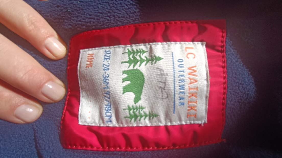 Çocuk Kapüşonlu Kırmızı Fermuarlı Mont - Görsel 4