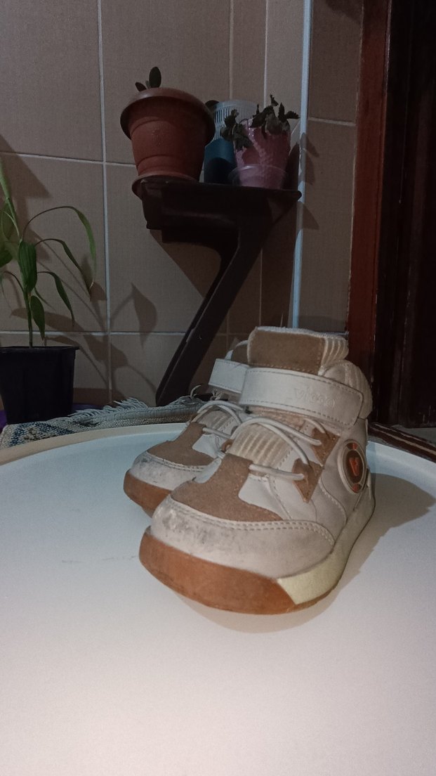 Gri Baskılı unisex Çocuk Botu Velcro - Görsel 3