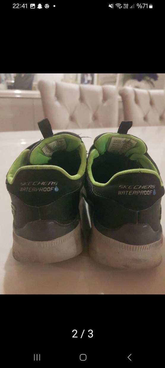 Erkek Çocuk Yeşil Skechers Spor Ayakkabı - Görsel 2