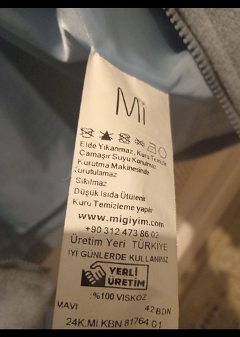 bebe mavisi Midi kase kaban - Görsel 5