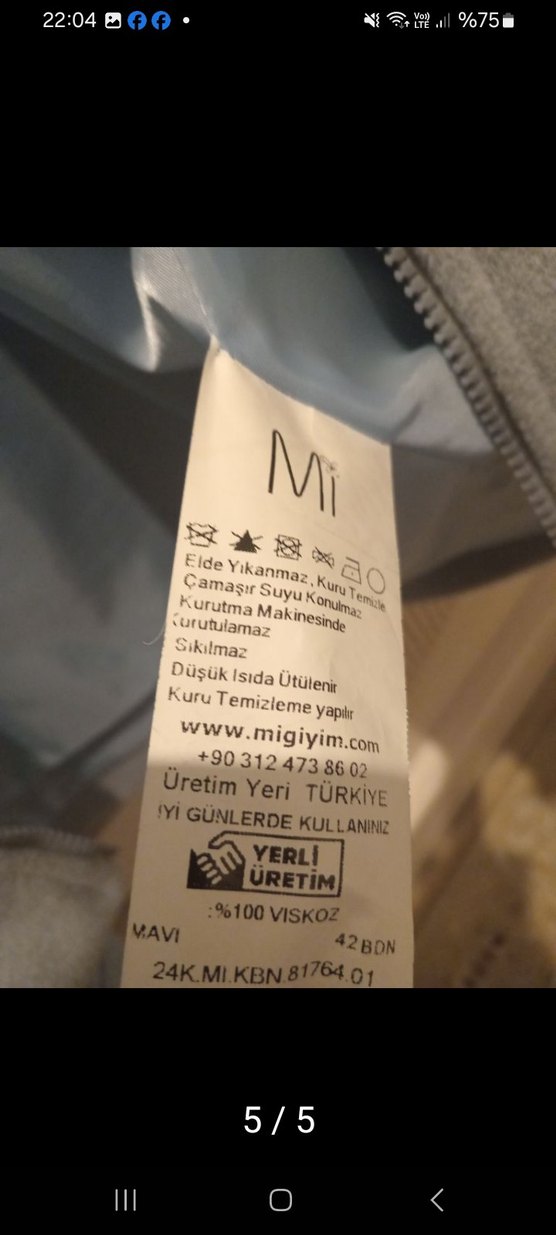 bebe mavisi Midi kase kaban - Görsel 5