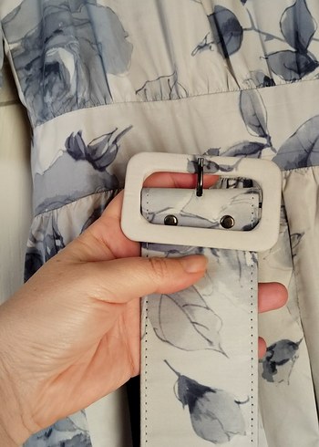 Trençkot stili Midi Kadın Elbise - Görsel 10