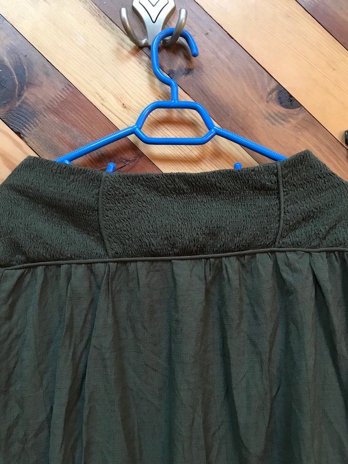 Kadın Haki Uzun Pilili Etek - Görsel 2