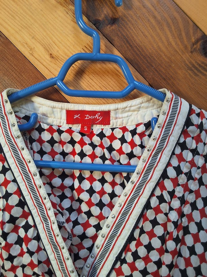 Renkli V Yakalı Bohem Midi Elbise - Görsel 2