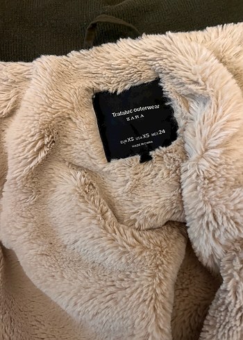 Yeşil Kürklü Midi Kadın Ceket - Görsel 4