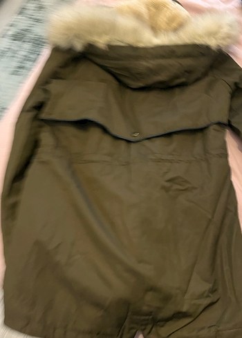 Yeşil Kürklü Midi Kadın Ceket - Görsel 7