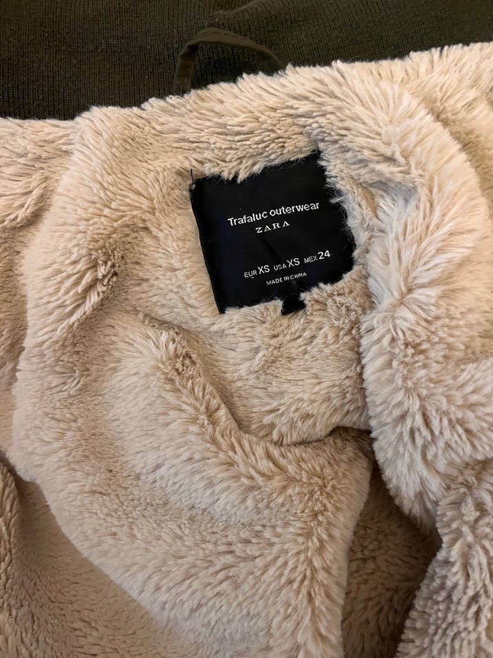 Yeşil Kürklü Midi Kadın Ceket - Görsel 4