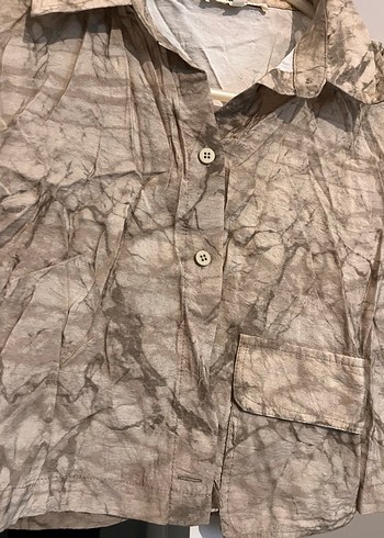 Düğmeli Kısa Gömlek - Görsel 5