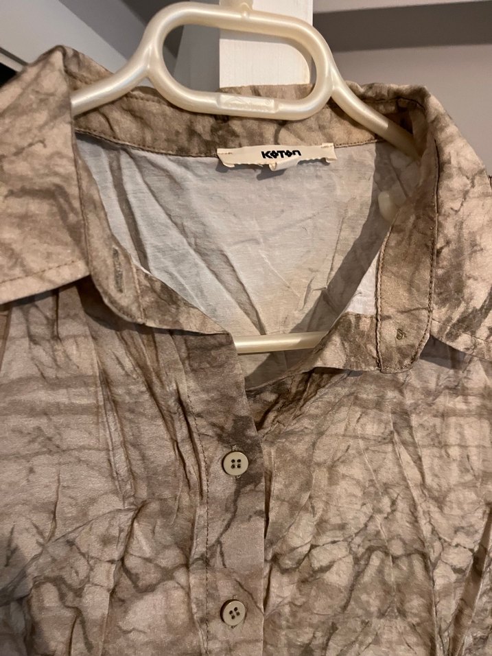 Düğmeli Kısa Gömlek - Görsel 3