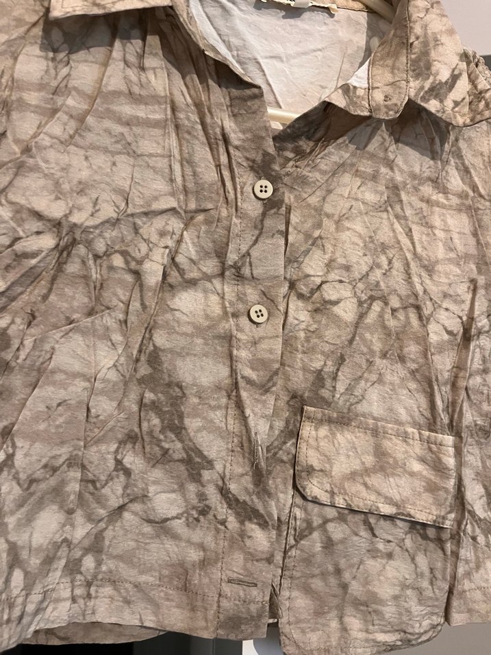 Düğmeli Kısa Gömlek - Görsel 5