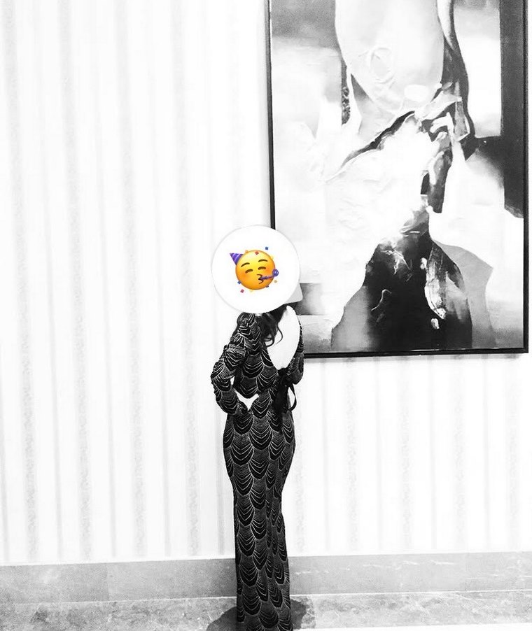 Bol taşlı  Siyah Uzun abiye elbise - Görsel 2