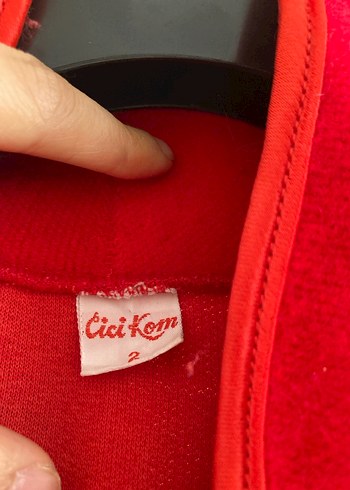 Uzun Kırmızı Salaş Kadın kaban - Görsel 5