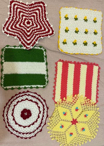 Renkli Örgü Banyo  lifleri - Görsel 4