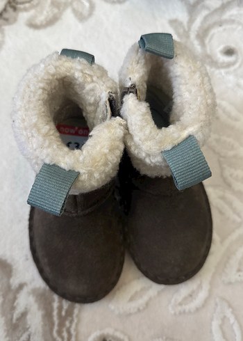 Clarks Pastel Mavi Detayli Bebek Botu