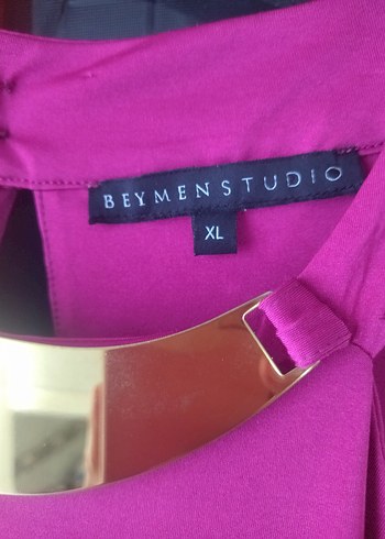 Beymen Studio Pembe Drapeli Midi Abiye Elbise