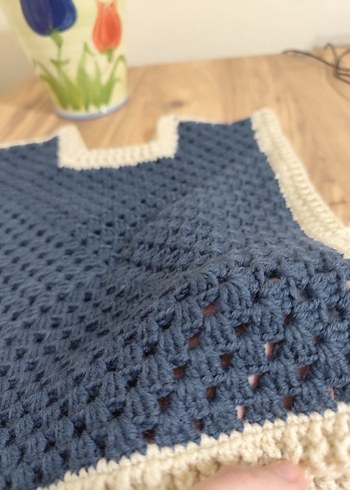 petrol yeşili renginde bağcıklı süveter - Görsel 2